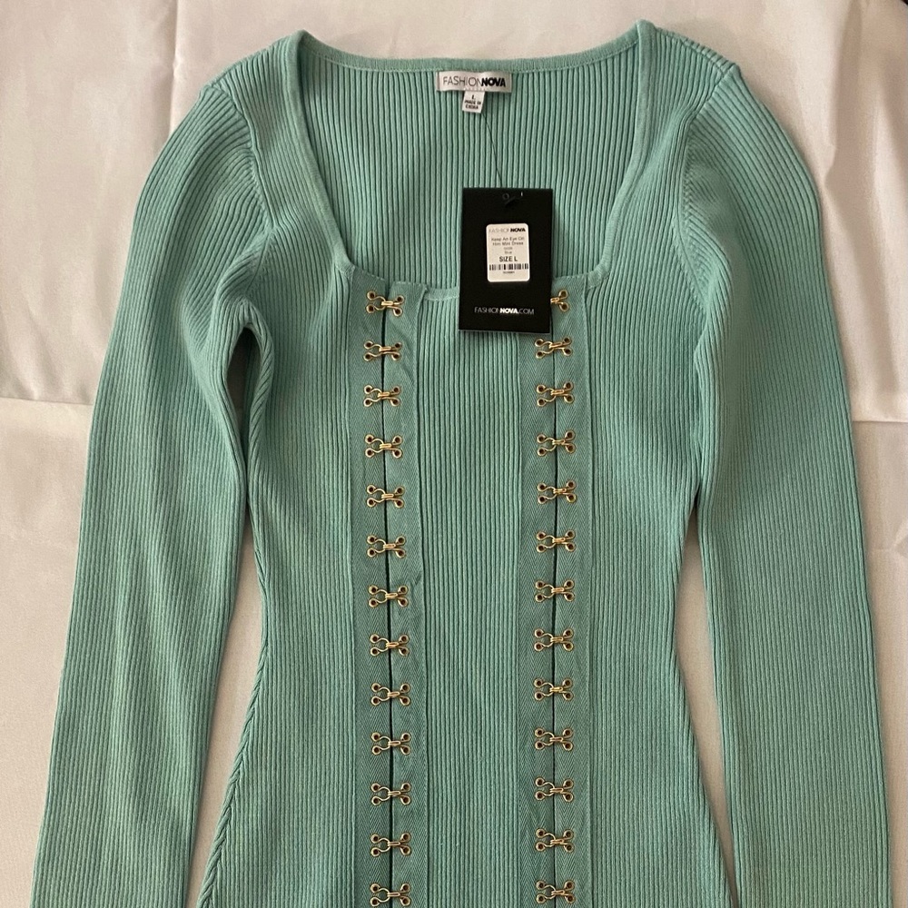 Blue Sweater Dress